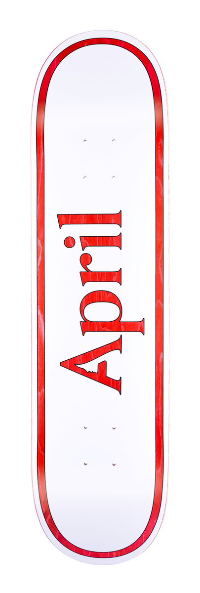 APRIL SKATEBOARDS｜OG LOGO WHITE 8.125 AP WHITE OG LOGO – Aprilskateboards