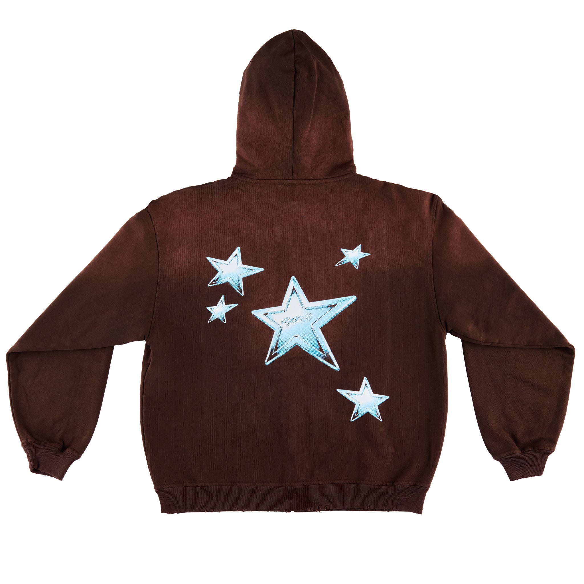 STARS ZIP HOODIE - BROWN – Aprilskateboards
