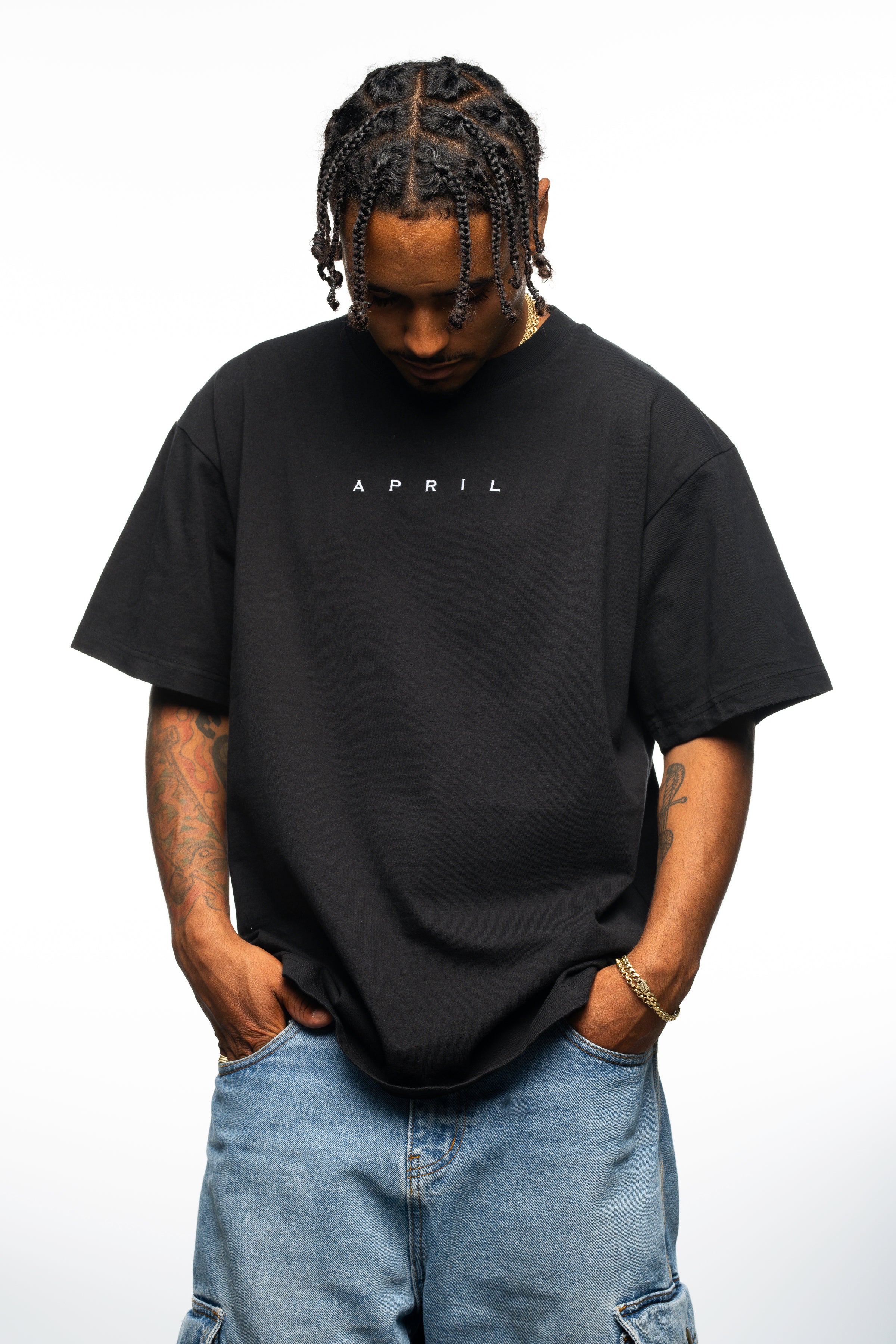 EMB TEE - BLACK – Aprilskateboards
