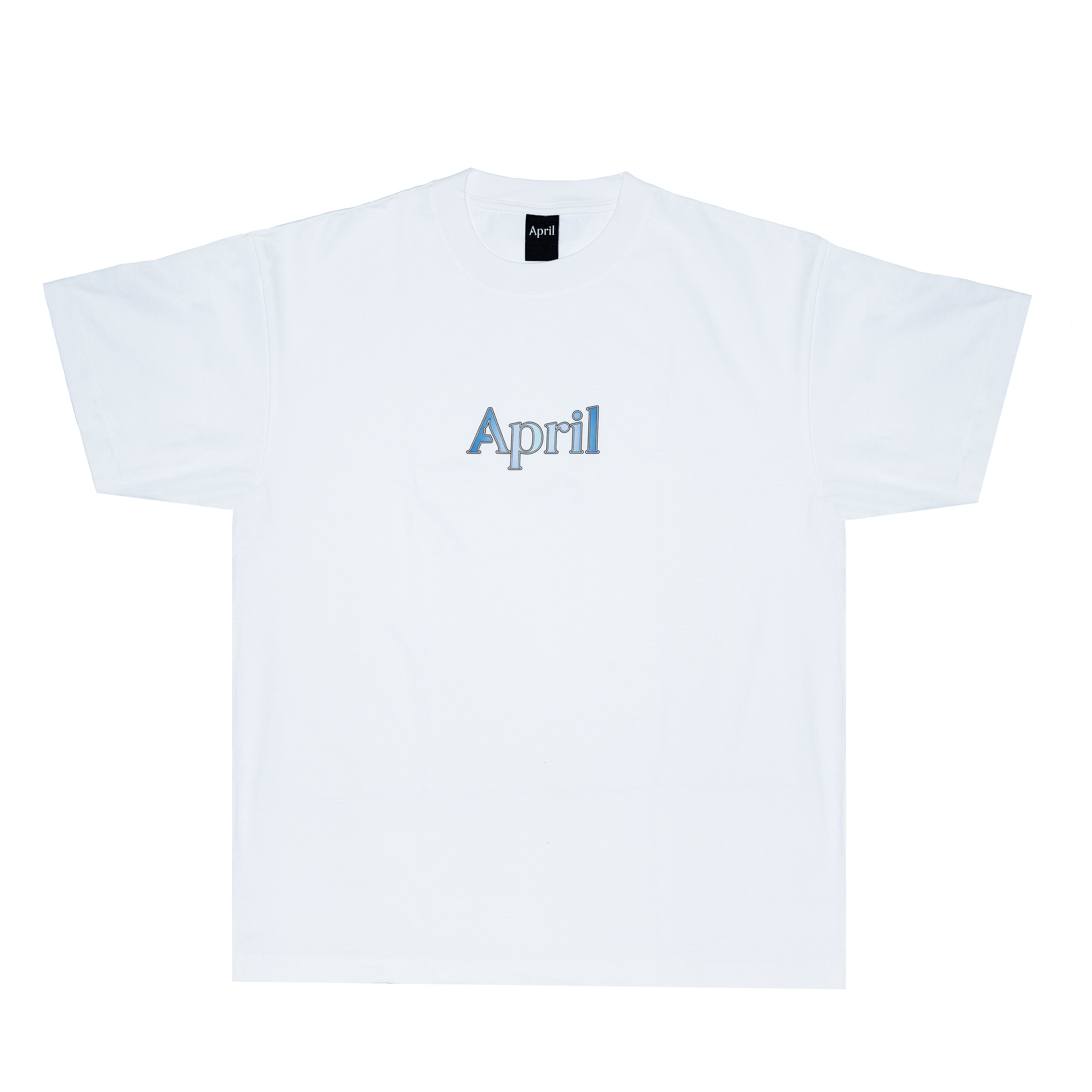 GRADIENT LOGO TEE - WHITE – Aprilskateboards