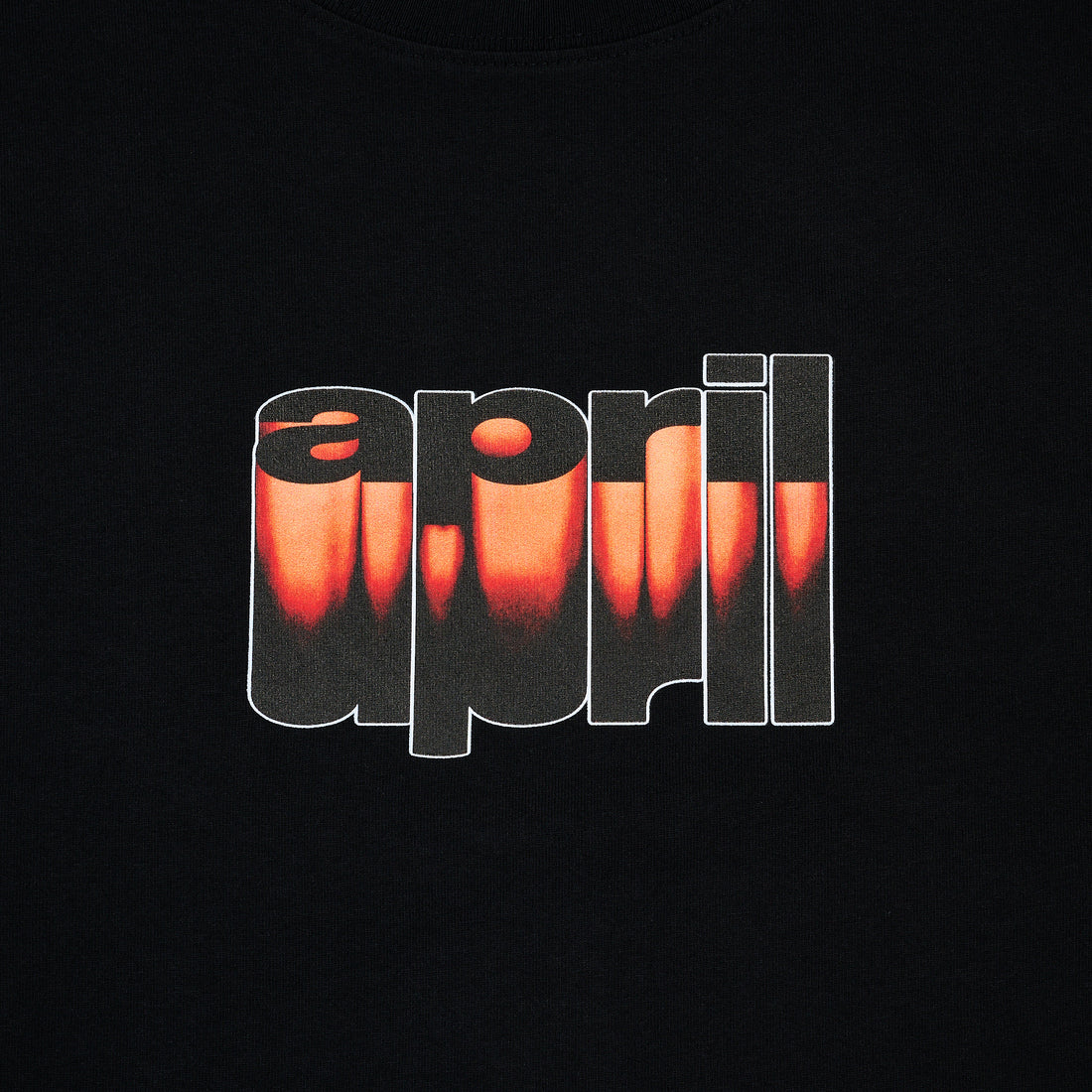RUSTED OVER TEE - BLACK