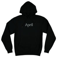 RHINESTONE HOODIE - BLACK