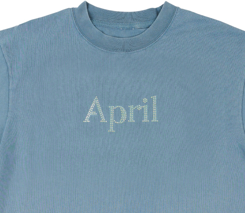 RHINESTONE TEE - SLATE