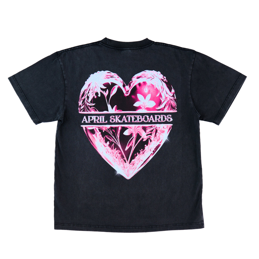HEART TEE - VINTAGE BLACK