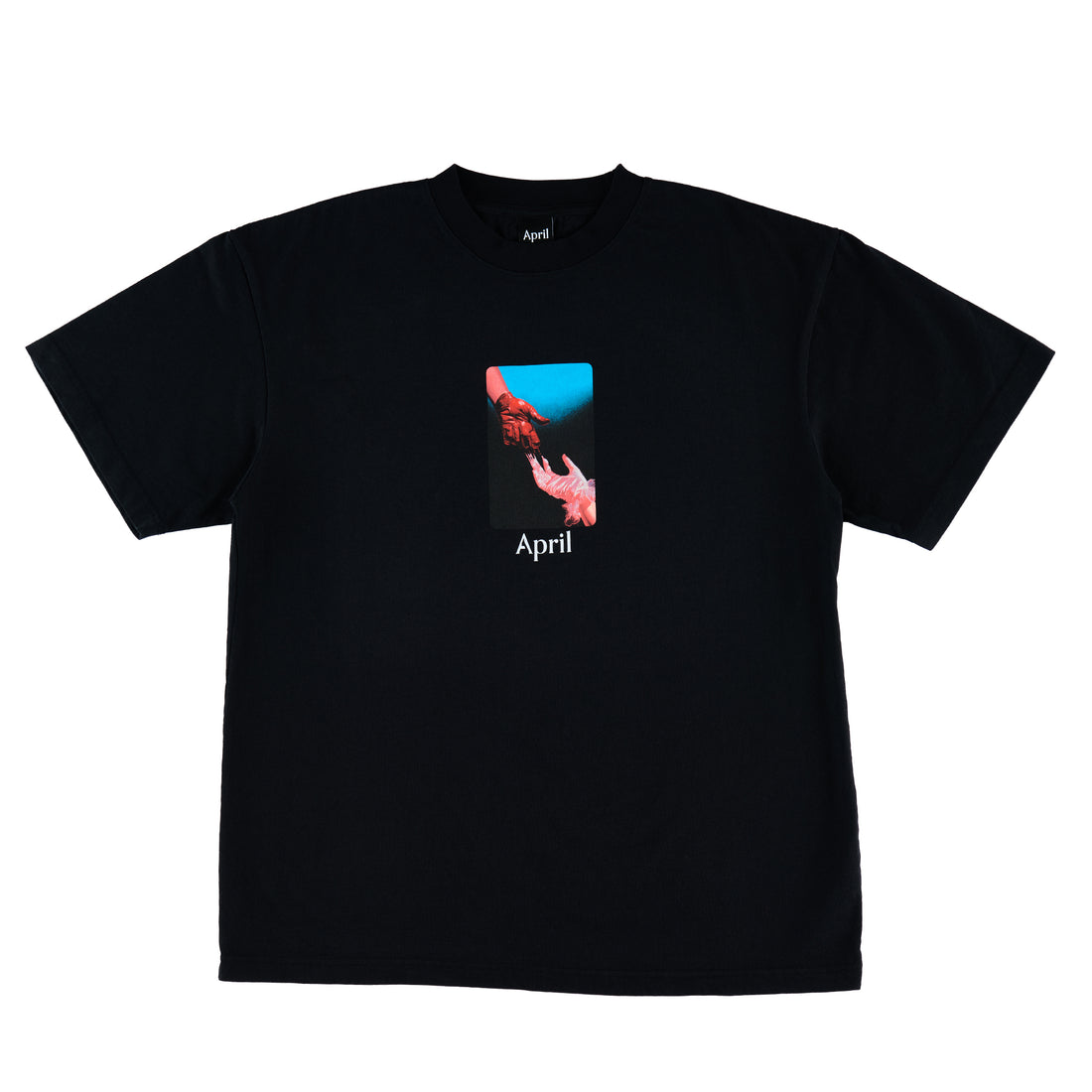 MATERIAL TEE - BLACK