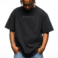 EMB TEE - BLACK