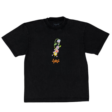 FLOWER BY EMA GASPAR TEE - VINTAGE BLACK