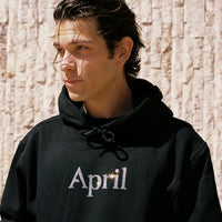 RHINESTONE HOODIE - BLACK