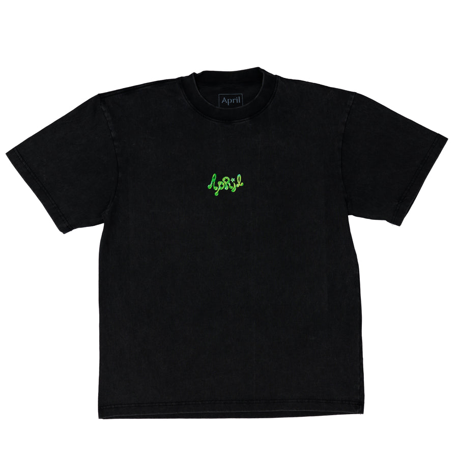MUSHROOM BY EMA GASPAR TEE - VINTAGE BLACK