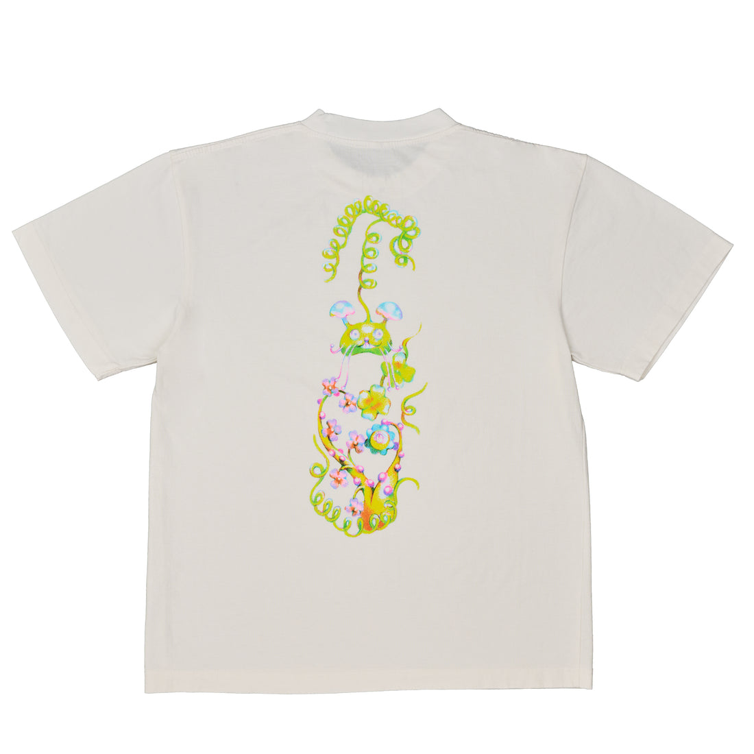 MUSHROOM BY EMA GASPAR TEE - WHITE