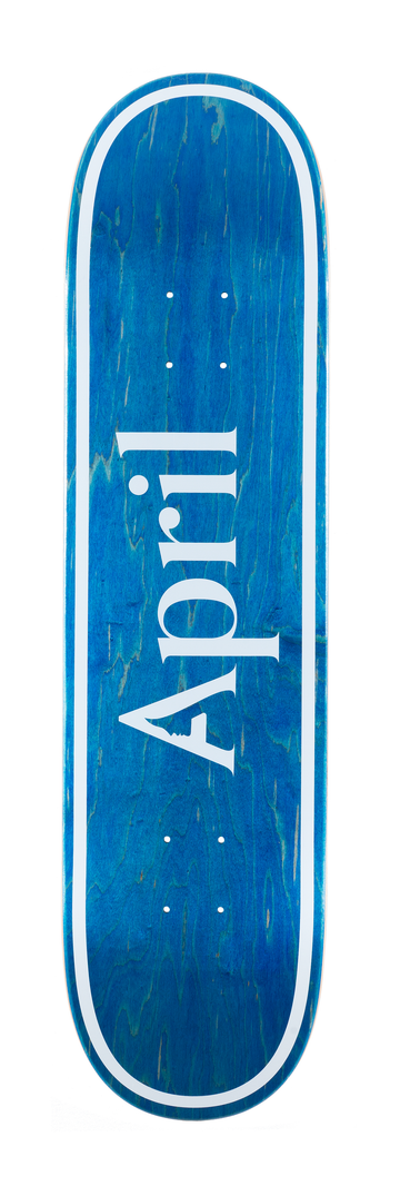 APRIL OG LOGO - BLUE INVERT