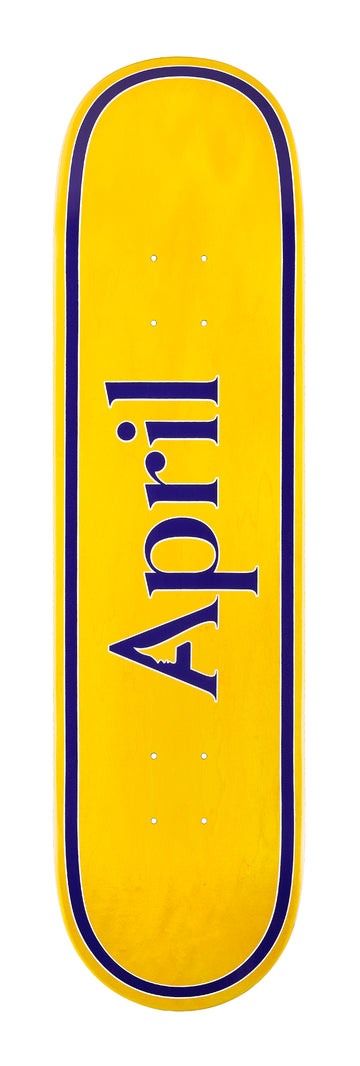 MINI - APRIL OG LOGO - YELLOW PURPLE – Aprilskateboards