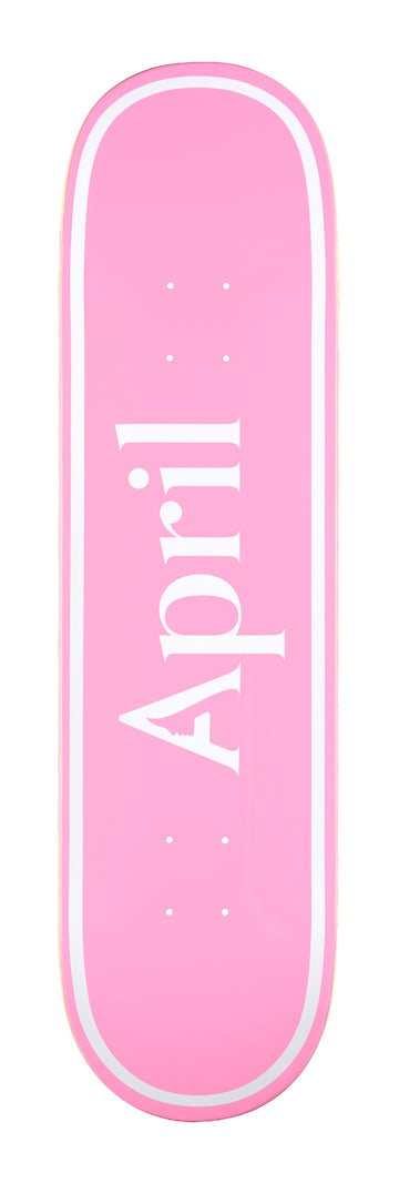 APRIL OG LOGO - WHITE PINK