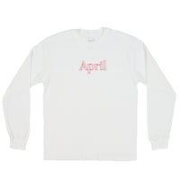 THERMAL LONGSLEEVE - WHITE - RED EMBROIDERY