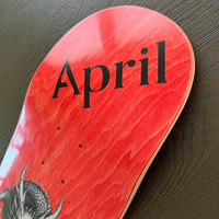 APRIL DIE CUT STICKER - BLACK