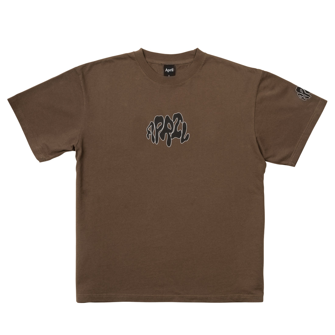 WARPED TEE - CHOCOLATE